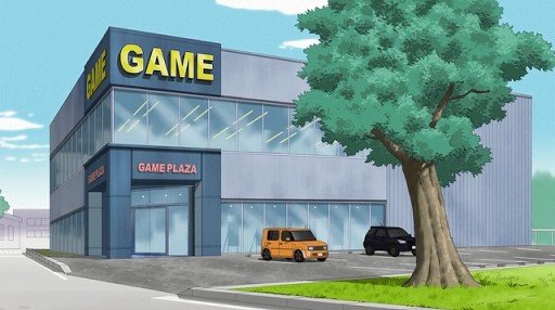 In Front of a Game Store